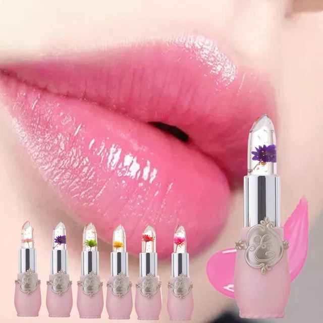 Rossetto Fiore di Gelatina Colore Cambia Colore Rossetto Cristallo Idratante S2L1cz HOTS