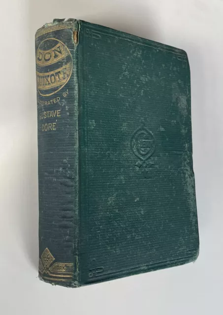 Libro Don Quijote de La Mancha 1874 Cervantes Antiguo Ilustrado Victoriano