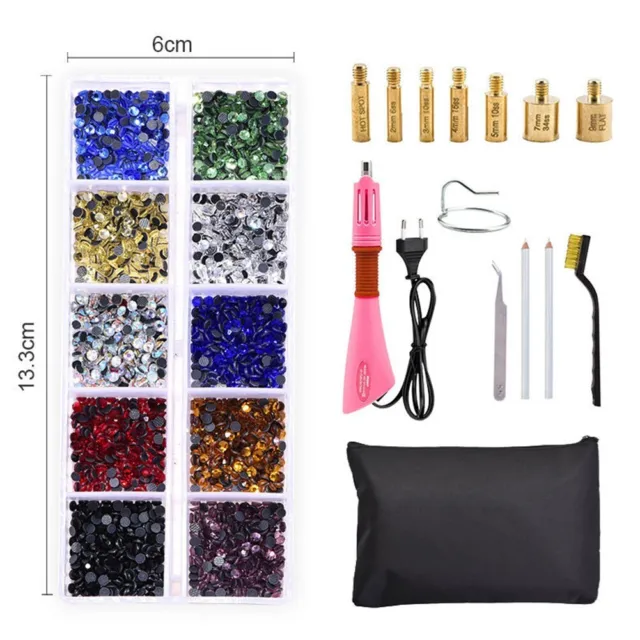 Easy to Use Hot Fix Rhinestone Iron On Set for Stunning Jewelry Designs