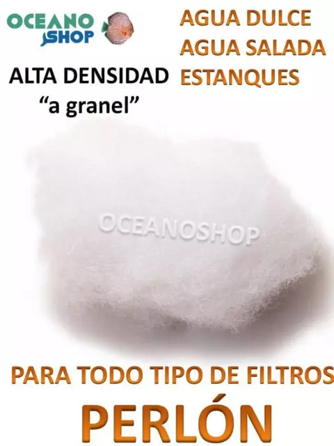 500GR PERLON de FILTROS EXTERIOR interior mochila acuario ESPUMA FINA FILTRANTE