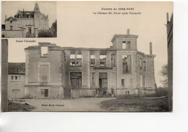 BADONVILLER - Meurthe et Moselle - CPA 54 - Chateau Fenal after the fire 1914