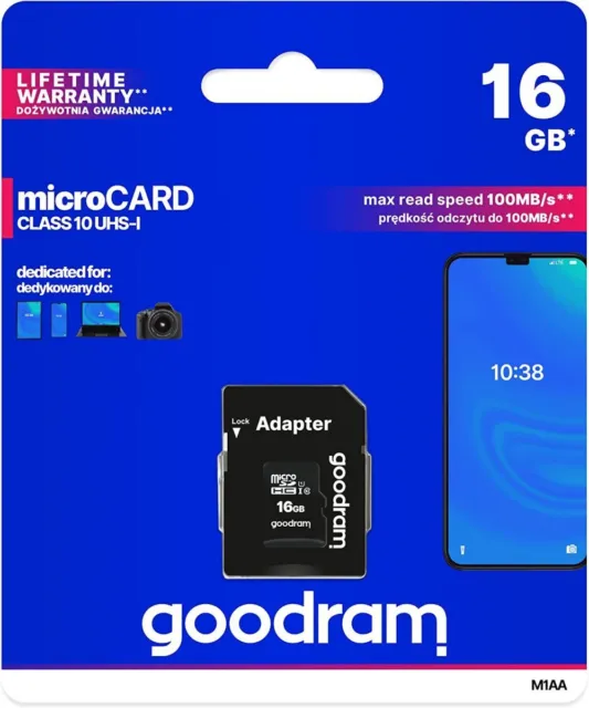 Micro Card Sd Class 10 Memory Card 16 Gb