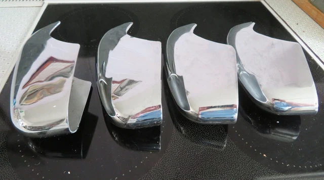CLASSIC FORD CHROME BUMPER OVER RIDERS x4 ORIGINALS ANGLIA 105E 123E ...