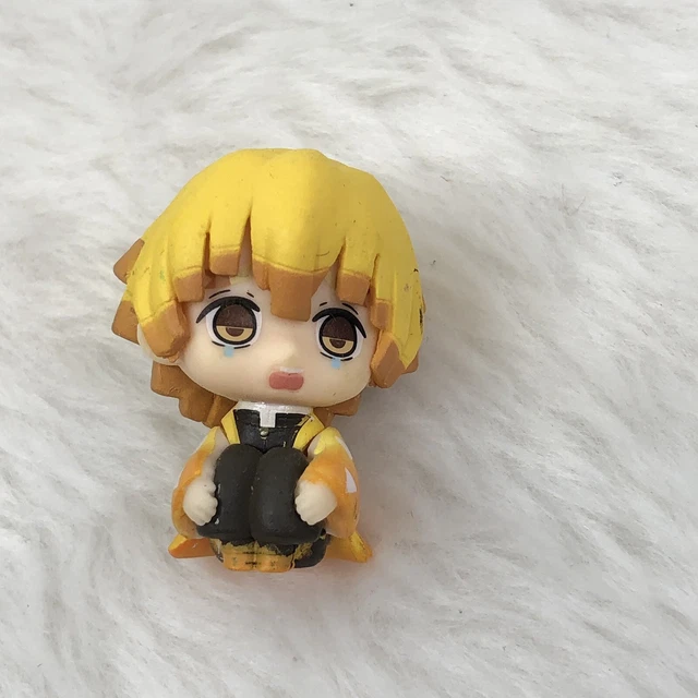 Anime Demon Slayer Kimetsu no Yaiba Agatsuma Zenitsu PVC Mini Figure **FLAWS**