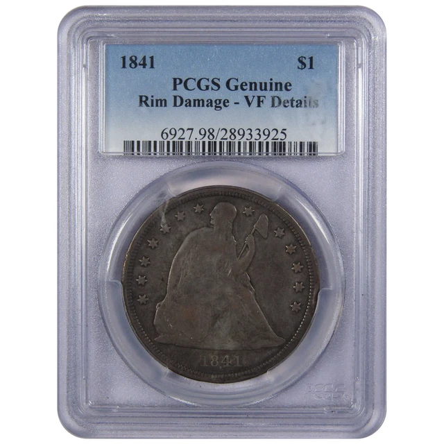 1841 Seated Liberty Dollar Very Fine Details PCGS Silver SKU:IPC6068