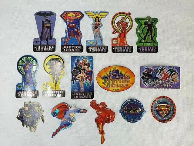 Justice League vending machine stickers superman batman wonder woman