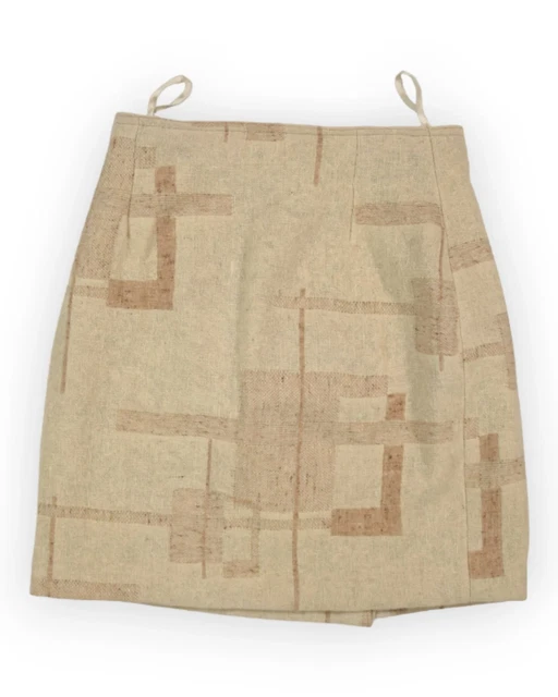 Mini Jupe A Robe Fourreau en Laine