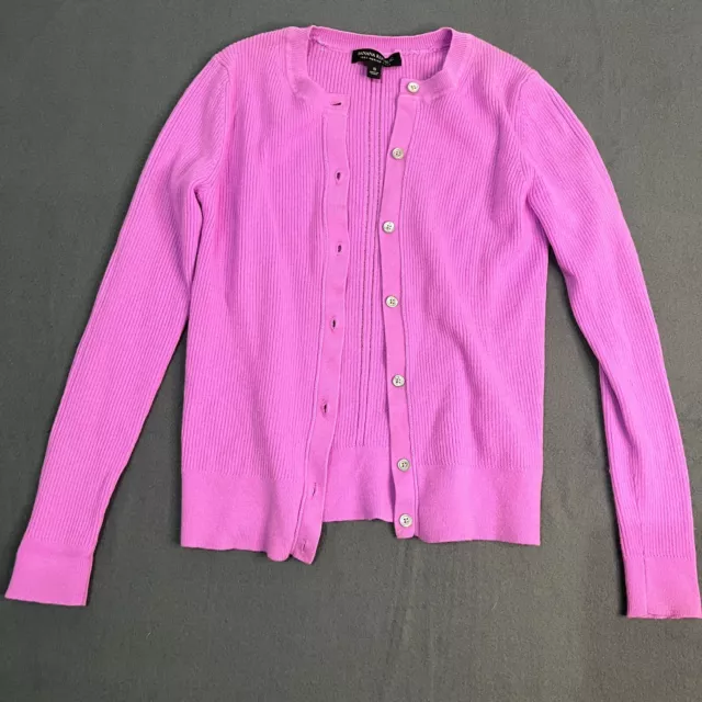 Banana Republic Sweater Womens Small Pink Merino Wool Cardigan