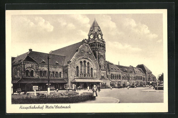 CPA Metz, la gare pincipale der Stadt
