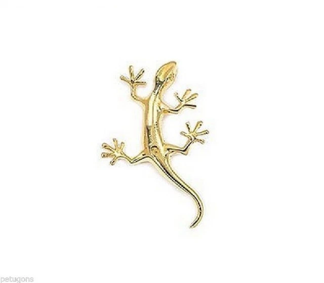 Pendentif Salamandre Pavé De CZ - Plaqué Or 18K - 40 Mm - Dolly-Bijoux - Neuf Avec étiquettes