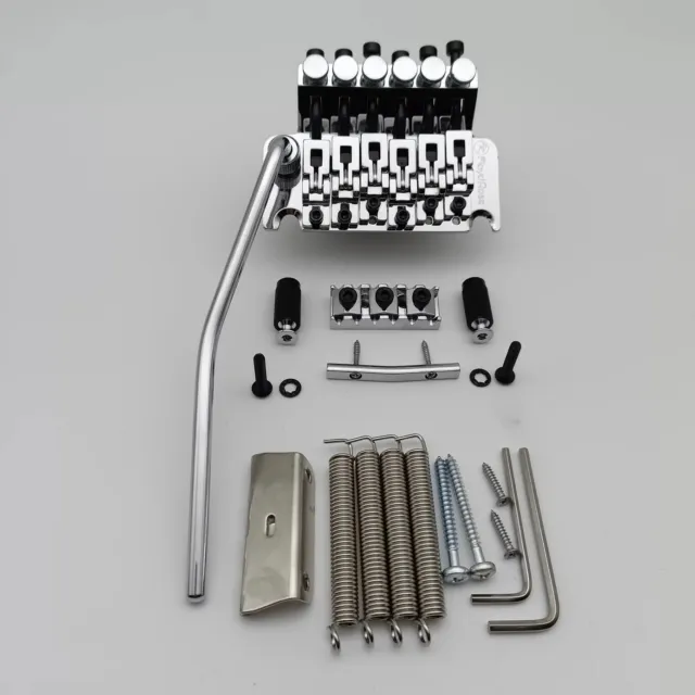 Original Chrome Floyd Rose Tremolo Guitar Bridge with Double Locking System