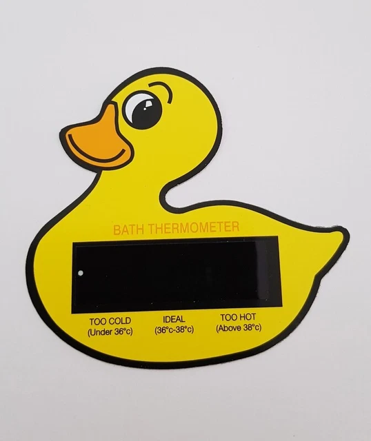 2 Stück Badethermometer Wasserthermometer Baby Ente  gelb  8,5x8x0,1 cm