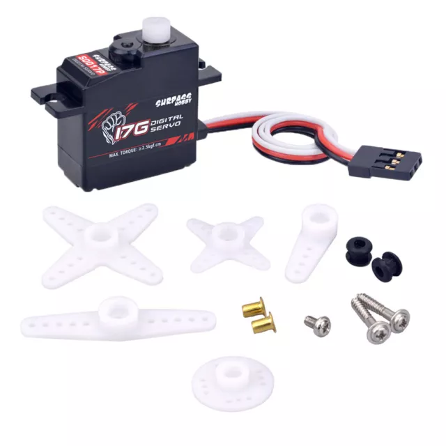 17g Servo de direction pour 1/18 RC Avion à voilure fixe RC Bateau Robot