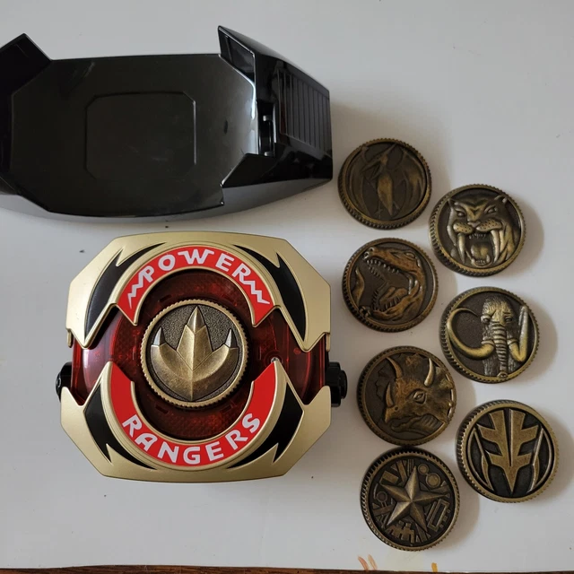 Bandai Mighty Morphin Power Rangers Legacy Morpher Green / White Ranger Coins