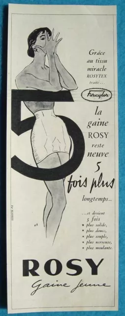 Publicité Papier - Lingerie ROSY de 1955