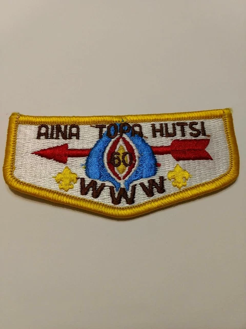 OA flap AINA TOPA HUTSI Lodge 60 S-5b blu arrow 27mm at middle of shaft