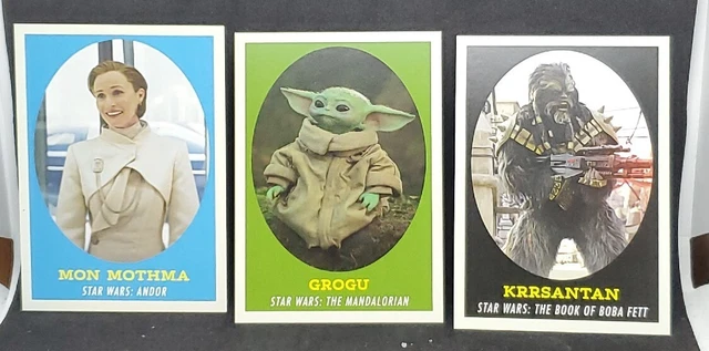 2023 Topps Star Wars Throwback Thursday Set #11 1958 Grogu Krrsantan Mon Mothma