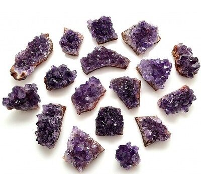 1 Amethyst Druzy Uruguay Purple Geode Small Rough Crystal Cluster 1-2" Grade AA