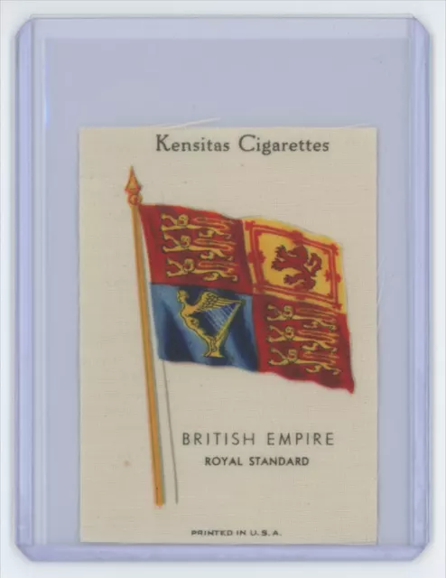 1933 Kensitas Cigarettes British Empire Silk Flag Royal Standard