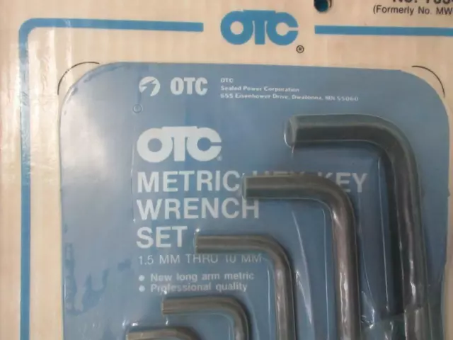 New Otc 7334 Formaly Mw-9-Kl Sae Hex Key Wrench Set 9 Piece Metric 1.5 To 10Mm 3