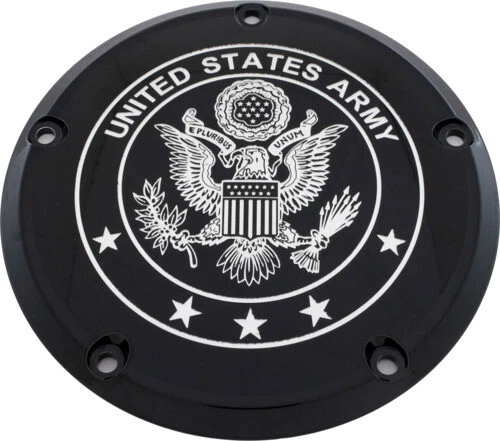 Black Army Derby Cover Custom Engraving ARM02-46BG