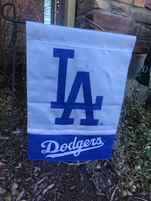 Los Angeles Dodgers Double Sided Garden Flag Banner 12 x18