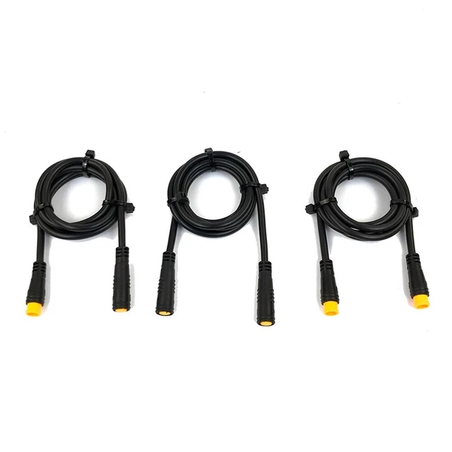Wasserdichter E-Bike Display-Anschluss 3-polig – Signalkabel Mit 20 Cm Länge, Passend Für 2–6 Pins (verschiedene Farben)