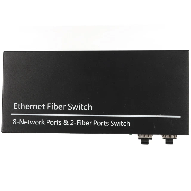 (Prise UE) Commutateur De Fibre Ethernet Jusqu'à 120 Km 100-240 V