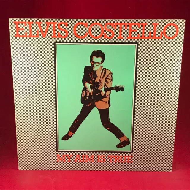 ELVIS COSTELLO My Aim Is True 1977 UK vinyl LP Alison Red Shoes original STIFF