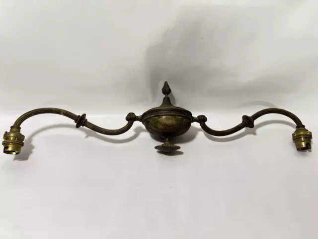 Antique Old Rise And Fall Pendant Light Brass