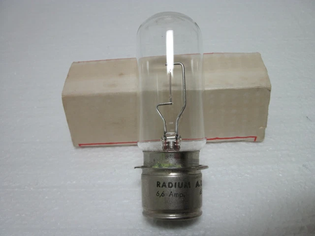 Lampe Mazda Projection Mazdaphona Cylindrique BA21S, France, Dans Sa Boîte