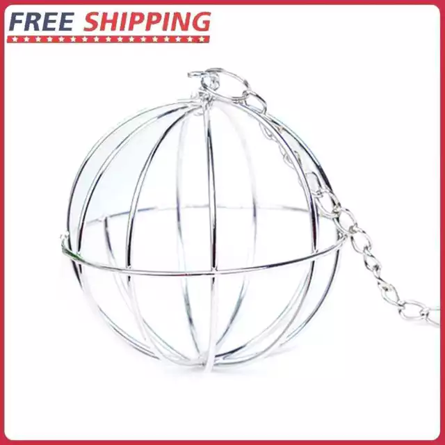 Stainless Steel Sphere Feed Dispense Exercise Hanging Pendant Hay Ball Pet Toys