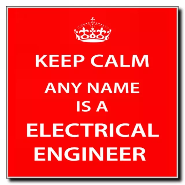 Electrical Engineer Personalised Keep Calm Coaster