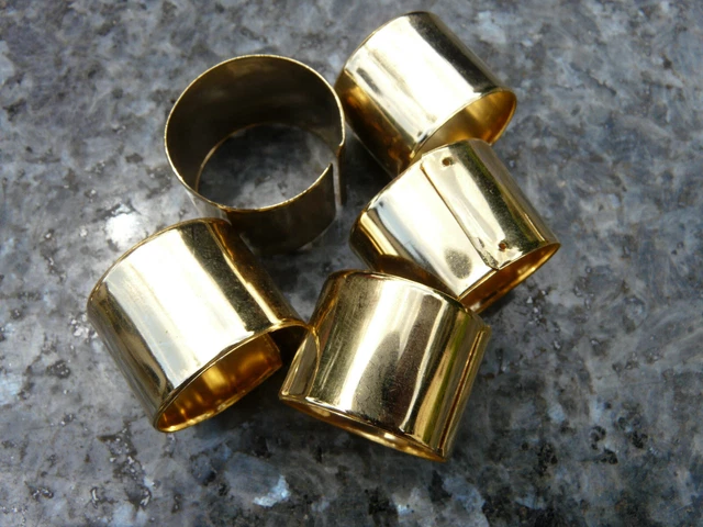 Beebeecraft 8 Supports De Bagues Ouvertes Ovales 8x6mm Plaqué Or 18K - Kit DIY Bijoux Avec Cabochons Acier Inoxydable