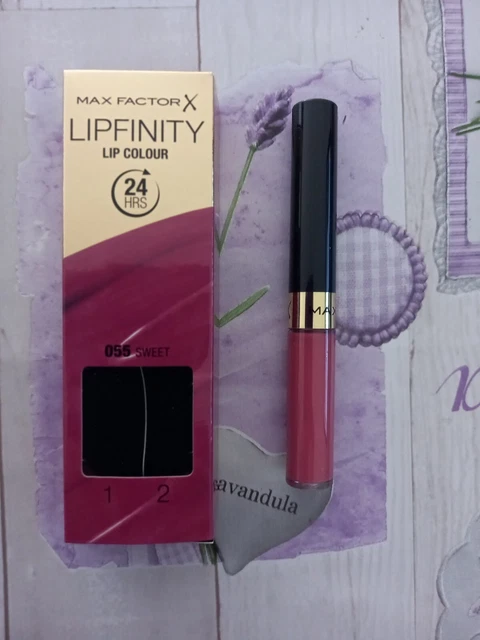 Max Factor Lipfinity – 055 Sweet, Langzeit-Lippenfarbe Mit 24-Stunden-Halt & Gloss-Effekt