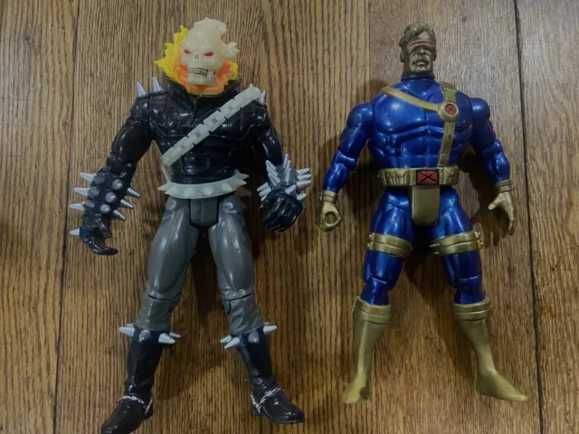 Marvel Toy Biz 12” Cyclops X-men & Ghost Rider Action Figures 1995