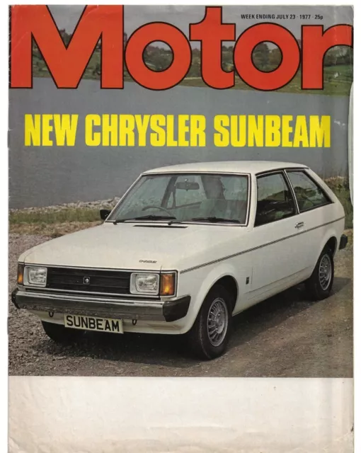 Chrysler Sunbeam Launch Description 1977-78 UK Market Sales Brochure Motor