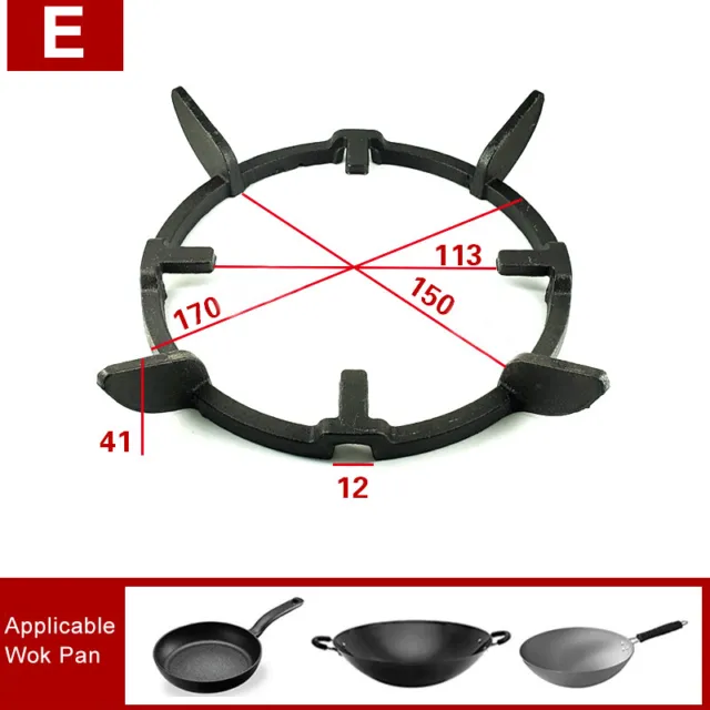Wok Stands Iron Wok Pan Support Rack For Burners Hobs Kitchen Tool Accessori-wf