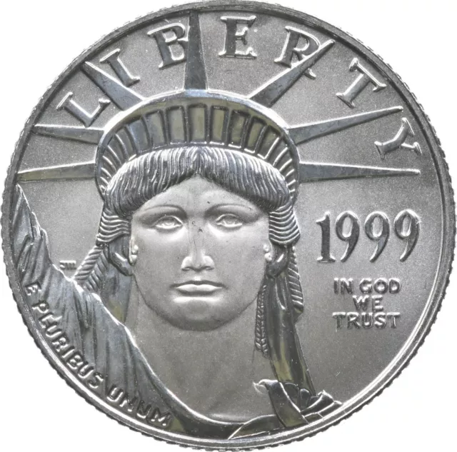1999 $25 American Platinum Eagle 1/4 Oz Platinum *3683