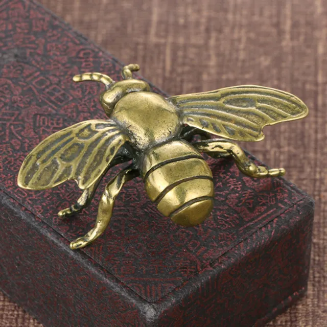 2 pz statuetta stile vintage ape ottone statuetta creativa a forma di ape decorazione scrivania