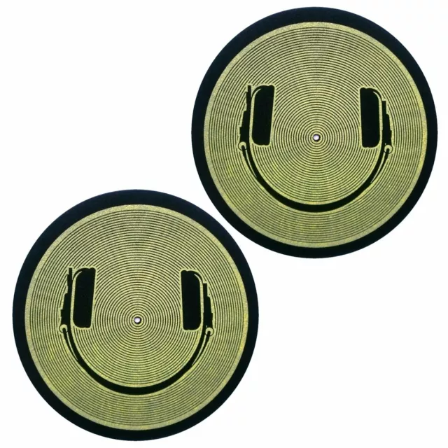 Slipmats Technics DMC Smiley Auriculares MSMILE 1 Par