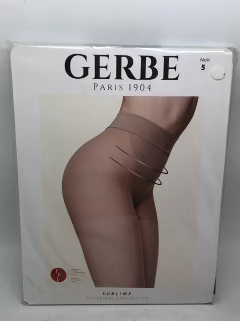 Collants Femme GERBE Sublime Taille 5 couleur Noir Neuf !!!