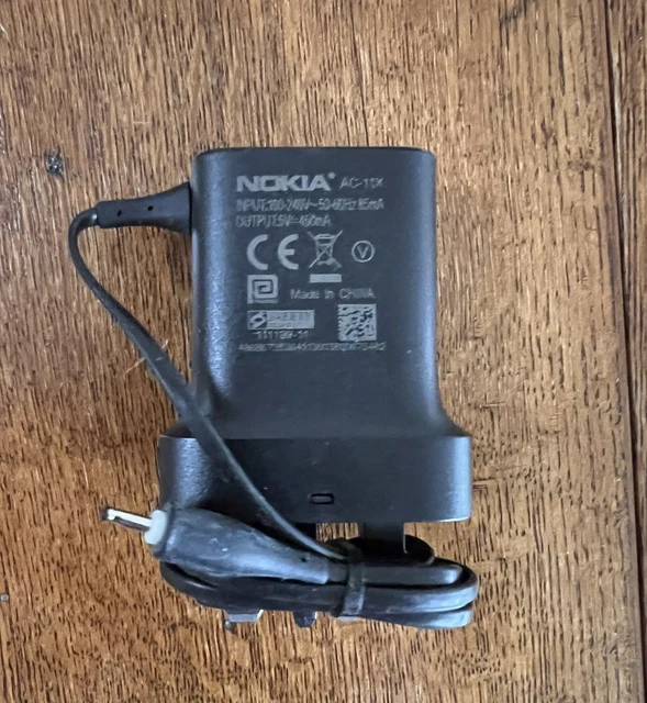 Caricabatterie Nokia Spina Grossa (Big Pin) Per Vecchi Telefonini - ACP-12X - 1m
