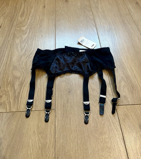 WHAT KATIE DID Suspender Belt Girdle BNWT UK 12 Black £33.00