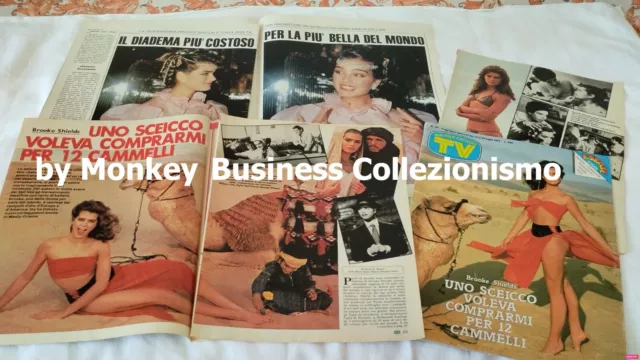 BROOKE SHIELDS # 7 pagine di articoli/ritagli di giornale#magazine clippings