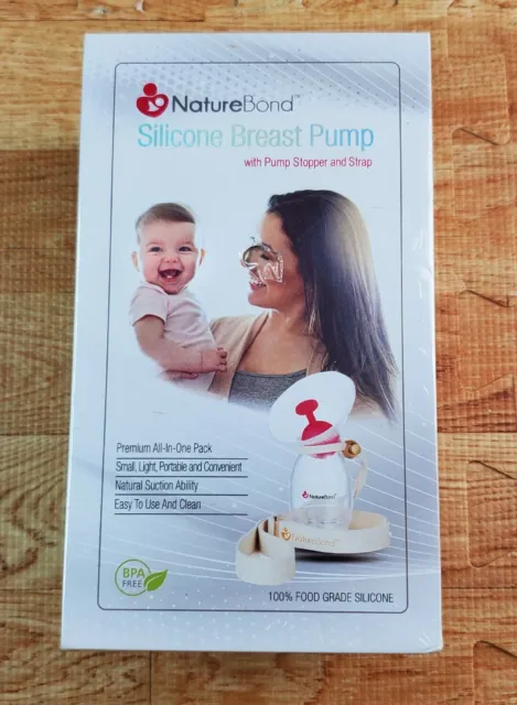 NatureBond Manual Breast Pump Silicone Breastfeeding Milk Saver Nursing Pump NEW