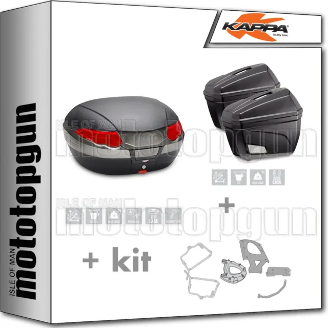 Kappa Top Case K56N + Valises Laterales K22N Suzuki 650 Burgman 2016 16 2017 17