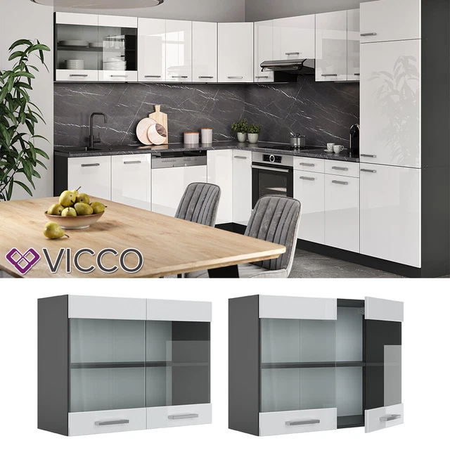 Vicco Meuble de Cuisine Fame-Line, élément Haut, élément Bas, Cuisine