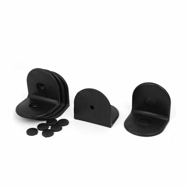 Bathroom Plastic Corner Brace Joint Right Angle Bracket 52mmx50mmx50mm 5pcs