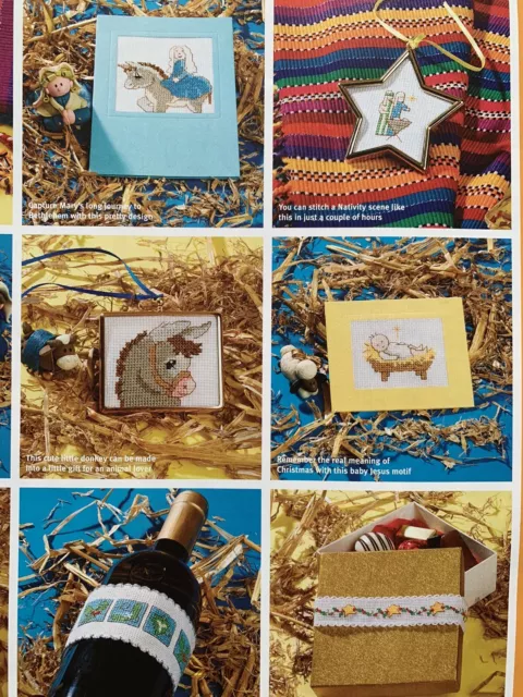 50 Krippenideen süßes weihnachtliches Design Bibliothek Kreuzstichkarte